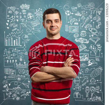 Young man life concept 13098229