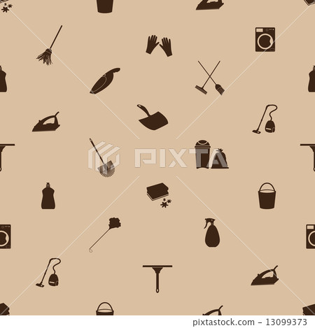 cleaning icons seamless pattern eps10 13099373