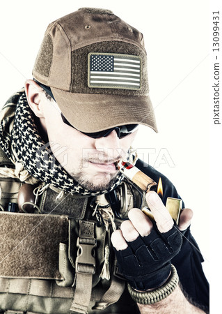 PMC contractor smoking a cigar 13099431