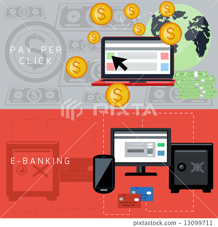 E-banking and pay per click cards 13099711