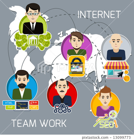 Distant work of freelancers on a joint project 13099773