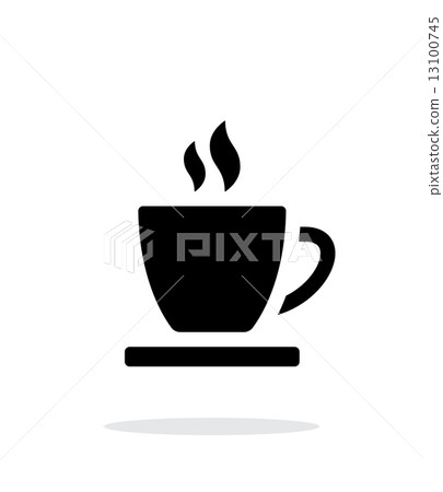 Tea cup simple icon on white background. Tea cup simple icon on white background. 13100745