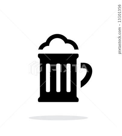 Beer glass pub simple icon on white background. Beer glass pub simple icon on white background. 13101356