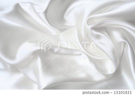 Smooth elegant white silk as wedding background 13101831