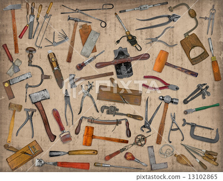 vintage tools mix collage vintage tools mix collage 13102865