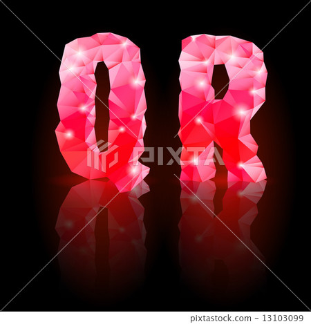 Ruby polygonal font 13103099