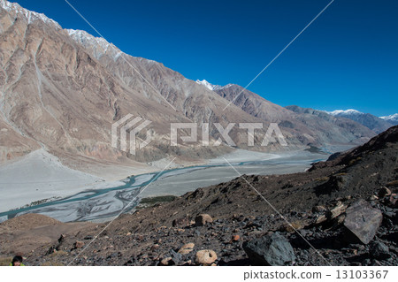 Nubra valley in Himalayas, Hunder, Ladakh, India 13103367