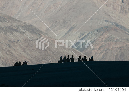 Caravan of travellers 13103404