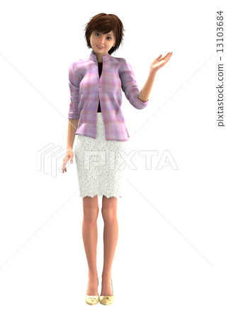 各種面部表情的婦女粉紅色襯衫的婦女 各種面部表情的婦女粉紅色襯衫的婦女 13103684