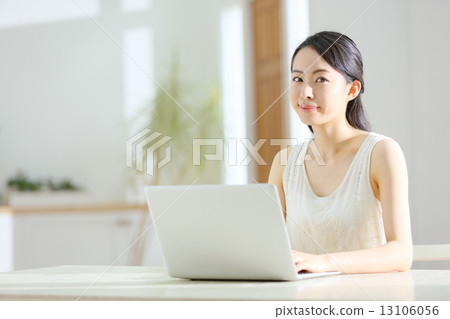 Laptop · young lady 13106056
