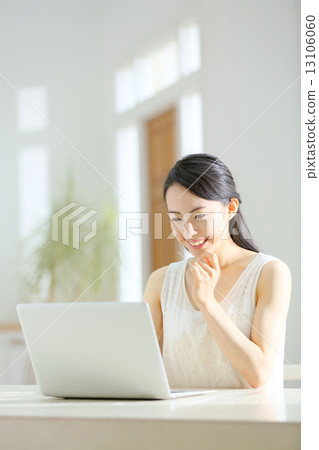 Laptop · young lady 13106060