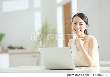 Laptop · young lady 13106067