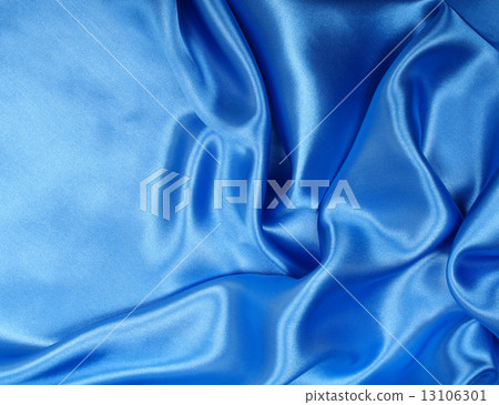 Smooth elegant blue silk can use as background Smooth elegant blue silk can use as background 13106301