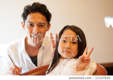 hair salon, person, V Sign 13107630