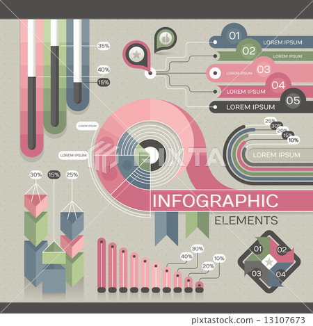 Modern infographic template Modern infographic template 13107673