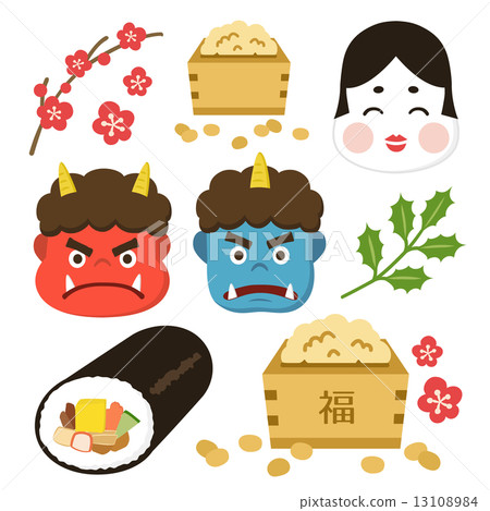 Setsubun illustration set 13108984