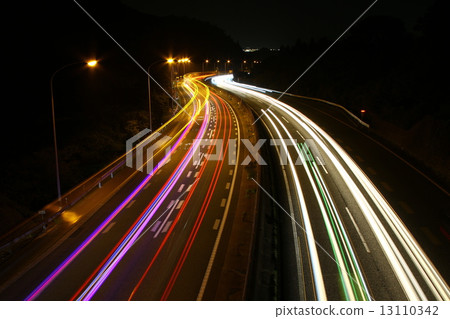 Kyushu Expressway at night 13110342