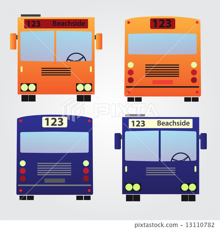 set of color buses eps10 - Stock Illustration [13110782] - PIXTA