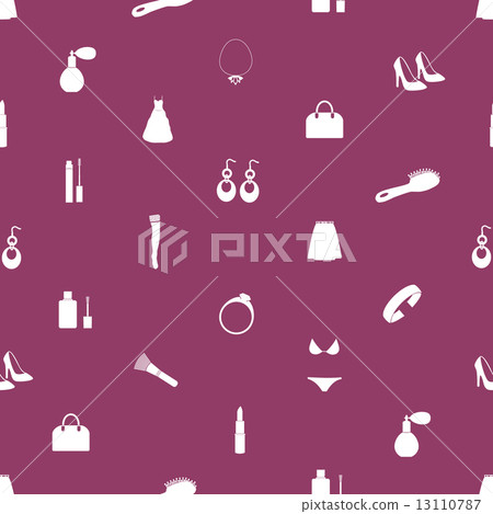 lady stuff needs icons seamless pattern eps10 lady stuff needs icons seamless pattern eps10 13110787