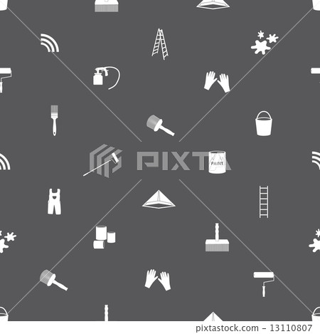 paint icons seamless gray and white pattern eps10 paint icons seamless gray and white pattern eps10 13110807