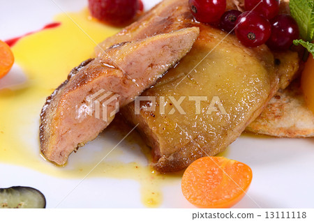 Foie Gras with toast and apricot 13111118