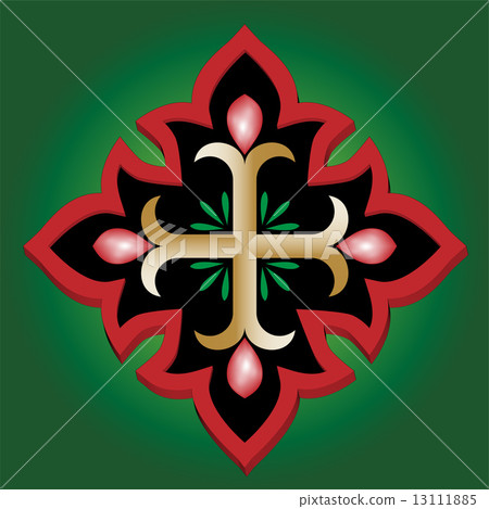 Christian Anchor Holy cross with blood drops Christian Anchor Holy cross with blood drops 13111885