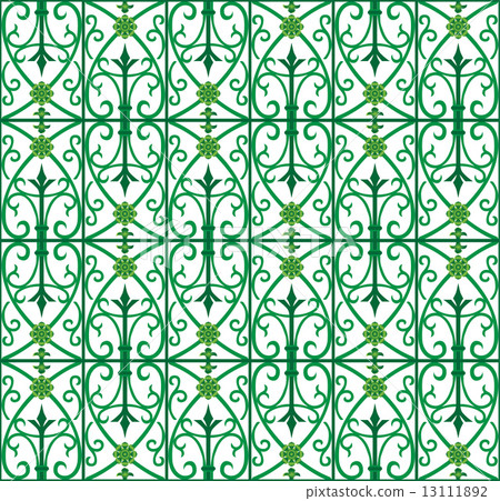 vector image of metal scoop grating fence vector image of metal scoop grating fence 13111892