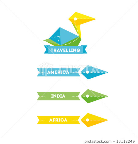 Vector Modern Bright Creative Travel Company... - Stock Illustration ...