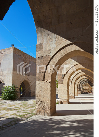 Courtyard of the Sultanhani caravansary at Turkey Courtyard of the Sultanhani caravansary at Turkey 13112276