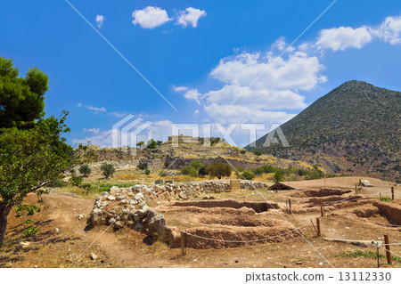 Town Mycenae ruins, Greece 13112330