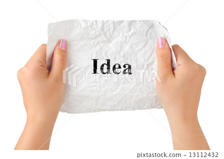 Hands and paper Idea Hands and paper Idea 13112432