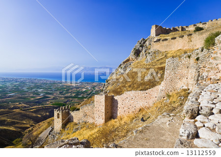 Old fort in Corinth, Greece Old fort in Corinth, Greece 13112559