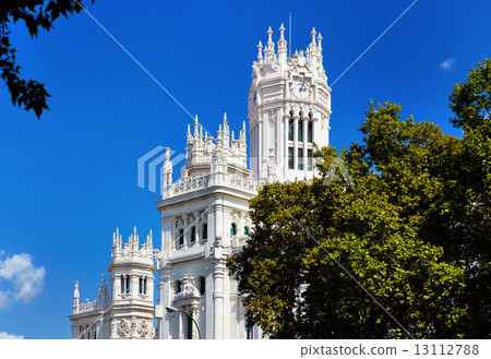The palace in plaza Cibeles at Madrid, Spain 13112788