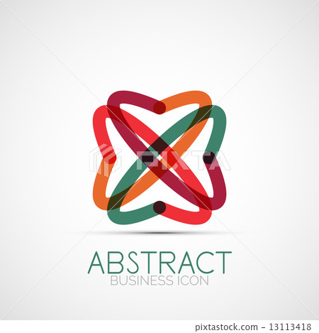 Line design loop logo Line design loop logo 13113418
