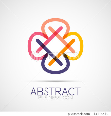 Line design loop logo Line design loop logo 13113419