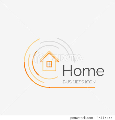 Thin line neat design logo, home idea Thin line neat design logo, home idea 13113437