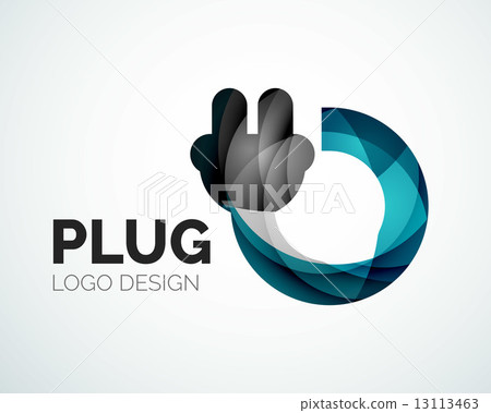 Abstract logo - plug icon - Stock Illustration [13113463] - PIXTA