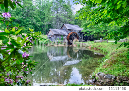 Historic Edwin B. Mabry Grist Mill (Mabry Mill) in rural Virgini Historic Edwin B. Mabry Grist Mill (Mabry Mill) in rural Virgini 13115468