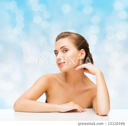 smiling woman with clean perfect skin smiling woman with clean perfect skin 13120166