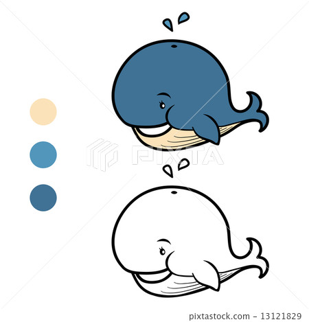 Coloring book (whale) Coloring book (whale) 13121829