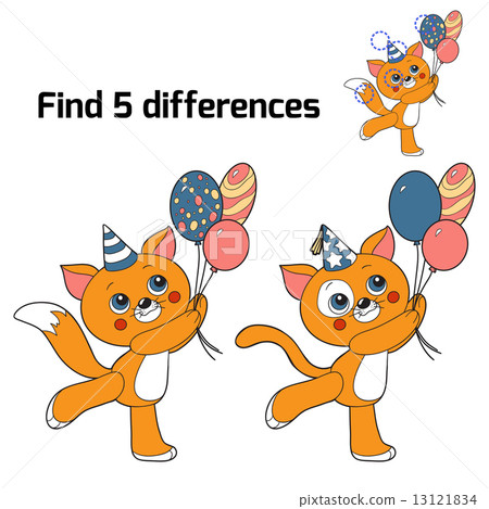 Find 5 differences (cat) Find 5 differences (cat) 13121834