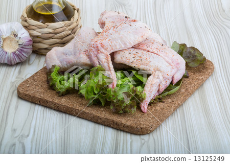 Raw chicken wings Raw chicken wings 13125249