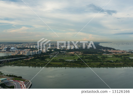 View of Singapore city skyline View of Singapore city skyline 13126166