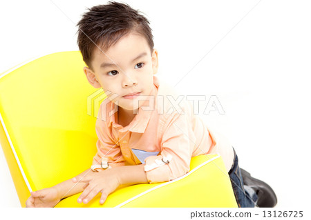 Asian Family on White Background Asian Family on White Background 13126725