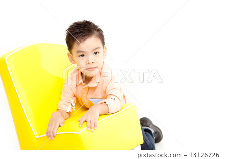 Asian Family on White Background Asian Family on White Background 13126726