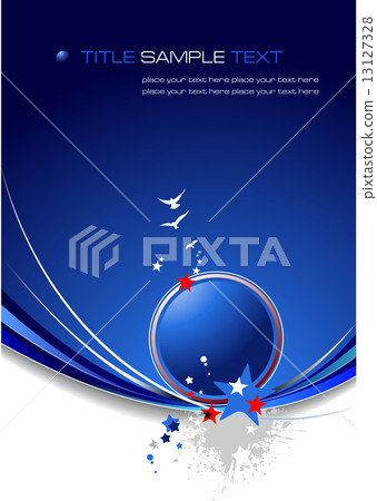 Blue abstract background with stars image.... - Stock Illustration ...