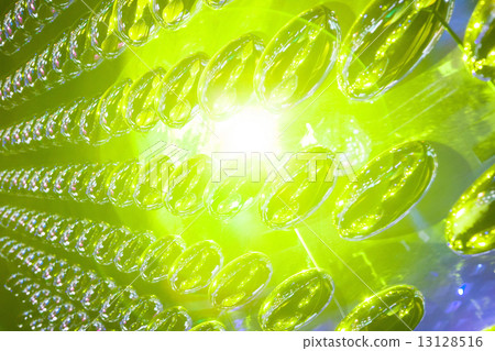 metal rolling oval mirrored as abstract background 13128516