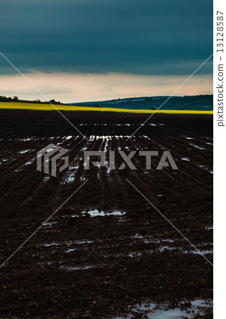 Plowed black earth Plowed black earth 13128587