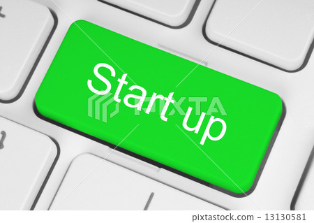 Green start up button. 13130581