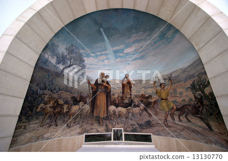 Angel of the Lord visited the shepherds and informed them of Jesus' birth 13130770